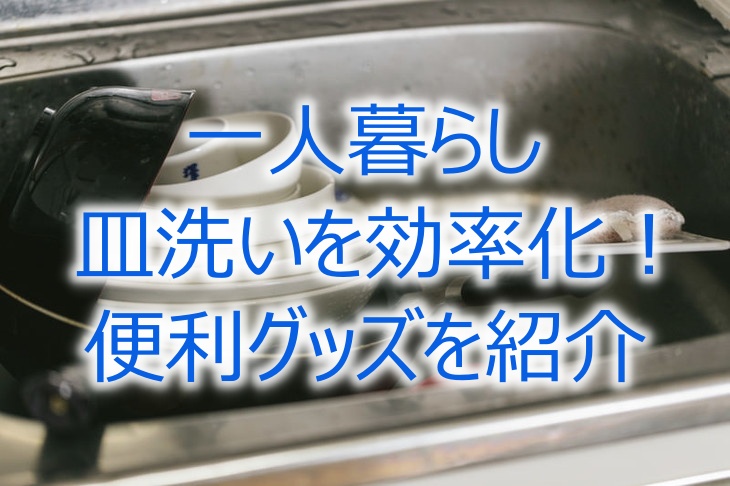 一人暮らし皿洗い効率化